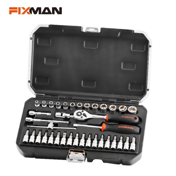 FIXMAN 37pcs 1/4" Dr. Socket Set B2037M