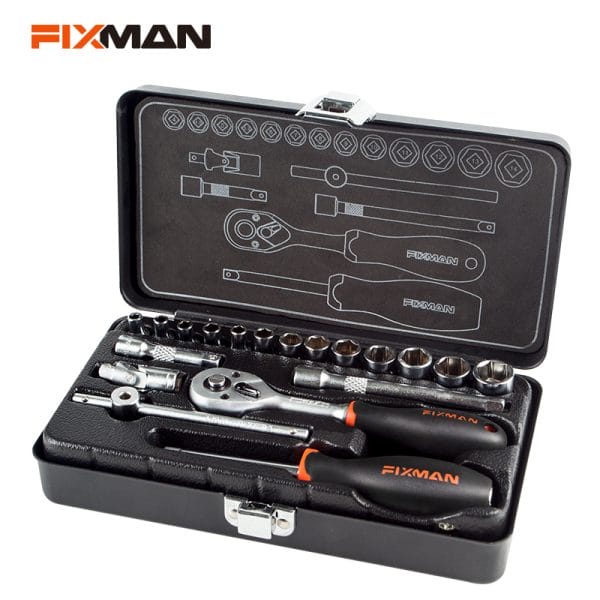 FIXMAN 19pcs 1/4'' Dr.Socket Set MT19