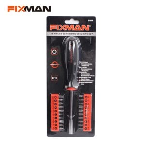FIXMAN 21pcs Bits & Screwdriver Set D1809