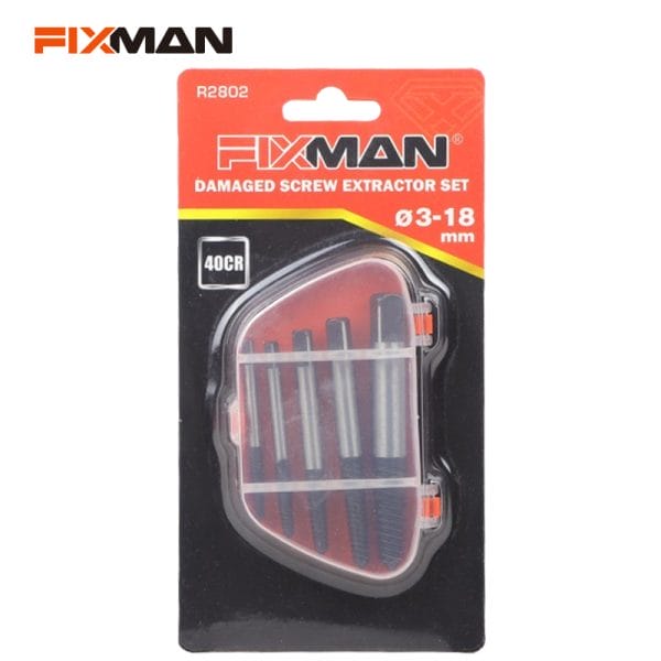 FIXMAN 5pcs Fine Threaded Extractor Set R2802