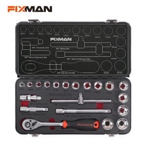 FIXMAN 20pcs 3/8" Dr. Socket Set MT20B