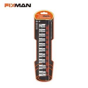 FIXMAN 10pcs 3/8″ Dr. Socket Set P3010M