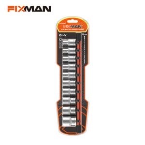 FIXMAN 10pcs 1/2″ Dr. Socket Set P4010MC
